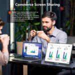 WUAWE Portable Monitor 16" 1920x1200P 16:10 IPS Travel Monitor for Laptop with Built-in Stand, 100% sRGB Control USB-C HDMI,HDR Freesync Display, Plug&Play for Phone PS5 Switch(Black) - Image 7