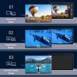 WUAWE Portable Monitor 16" 1920x1200P 16:10 IPS Travel Monitor for Laptop with Built-in Stand, 100% sRGB Control USB-C HDMI,HDR Freesync Display, Plug&Play for Phone PS5 Switch(Black) - Image 8