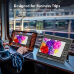 WUAWE Portable Monitor 16" 1920x1200P 16:10 IPS Travel Monitor for Laptop with Built-in Stand, 100% sRGB Control USB-C HDMI,HDR Freesync Display, Plug&Play for Phone PS5 Switch(Black) - Image 10