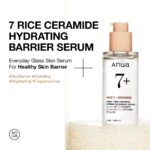 Anua Rice Ceramide 7 Hydrating Barrier Serum, Moisturizing Face Serum, Non-comodogenic, Hyaluronic Acid, Niacinamide, Lightweight, Fragrance Free, Sensitive Dry Skin, Korean Skincare, 1.69 fl oz - Image 3