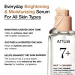 Anua Rice Ceramide 7 Hydrating Barrier Serum, Moisturizing Face Serum, Non-comodogenic, Hyaluronic Acid, Niacinamide, Lightweight, Fragrance Free, Sensitive Dry Skin, Korean Skincare, 1.69 fl oz - Image 4