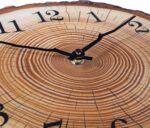 Rustic Wooden Wall Clock 12 Inch Silent Non Ticking Wall Clocks Battery Operated - Image 4
