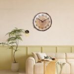 Rustic Wooden Wall Clock 12 Inch Silent Non Ticking Wall Clocks Battery Operated - Image 5