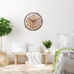 Rustic Wooden Wall Clock 12 Inch Silent Non Ticking Wall Clocks Battery Operated - Image 6