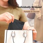 MOLLIS Disposable Period Underwear for Women, Postpartum Panties, Maternity Knickers Heavy Flow Leak Proof, Black, Large/X-Large, 8 Count - Image 7