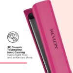 REVLON Smooth Brilliance Ceramic Extra Long Flat Iron, 1-1/2" inch - Image 4