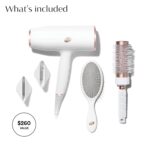T3 AireLuxe Professional Ionic Hair Dryer and Brush Set, with 5 Heat and 3 Speed Settings, Ion Generator, Cool Shot, Includes Paddle Brush and 2.5" Round Brush - Image 3