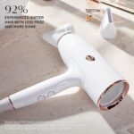 T3 AireLuxe Professional Ionic Hair Dryer and Brush Set, with 5 Heat and 3 Speed Settings, Ion Generator, Cool Shot, Includes Paddle Brush and 2.5" Round Brush - Image 9