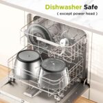 KOIOS Food Processor, 500W Electric Food Chopper with 2 Bowls (8 Cup+8 Cup) & 2 Bi-Level Blades&, Small Electric Grinder Meat Processor for Nuts, Meat, Onion, Garlic, Baby Food, Black - Image 9