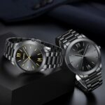 NIBOSI Men Watches Analog Quartz Stainless Steel Black Watches for Men Waterproof Business Classic Watch Fashion Minimalist Ultra Thin Wrist Watch for Work and Casual Wear - Image 6