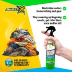 Sweat X Sport Extreme Odor Spray – Multipurpose Deodorizer for Stinky Shoes, Clothes, Sports Equipment & All Fabrics – Concentrated Formula, No Washing Required - Active Fresh Scent – 8 Fl Oz - Image 6