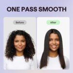 Wavytalk Steam Hair Straightener, Steam Sesh, Steam Reduces Damage, Nourishes Hair & Expedites Straightening, 1.38'' Nano Titanium Flat Iron with Detachable Comb for Silk Press Smoothing, Sakura Pink - Image 4