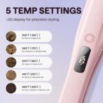 Wavytalk Steam Hair Straightener, Steam Sesh, Steam Reduces Damage, Nourishes Hair & Expedites Straightening, 1.38'' Nano Titanium Flat Iron with Detachable Comb for Silk Press Smoothing, Sakura Pink - Image 7