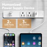 Dowinx 67” L-Shaped Gaming Desk with Pegboard & Drawers, Reversible Computer Desk with RGB Lights & Power Outlets, Corner Workstation with Storage & Hutch for Home Office & Gaming White - Image 9