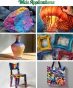 Airbrush Paint - 42 Colors with 4.05 Fl Oz Thinner, Iridescent, Neon and Metallic Air Brush Paints Acrylic Ready to Spray, Water-Based Painting Set for Artists Beginners - Image 6