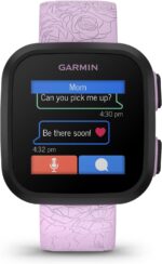 Garmin Bounce™, Kids Smartwatch, Two-Way Text and Voice Messaging, Location Tracking, Lilac Floral - Image 3