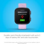 Garmin Bounce™, Kids Smartwatch, Two-Way Text and Voice Messaging, Location Tracking, Lilac Floral - Image 5