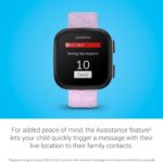 Garmin Bounce™, Kids Smartwatch, Two-Way Text and Voice Messaging, Location Tracking, Lilac Floral - Image 6