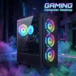 STGAubron Gaming PC Desktop, Intel Core i7 up to 3.9G, Radeon RX 580 8G, 16GB RAM, 512GB SSD, WiFi 6, BT 5.0, RGB Fan x 4, Windows 11 Home - Image 5