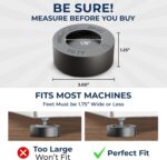 Anti Vibration Pads for Washing Machine with Tank Tread Grip | 4 Pack + Level | Fits Most Round Feet up to 1.75” | Stops Washer Dryer from Moving | Rubber Antivibration Stabilizer for Leveling Washer - Image 6