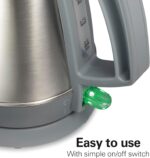 Hamilton Beach 1 Liter Electric Kettle, Water Boiler & Heater, Fast 1500 Watts, BPA Free Interior, Cordless Serving, Auto-Shutoff and Boil-Dry Protection, Cord Wrap, Stainless Steel (41065) - Image 7