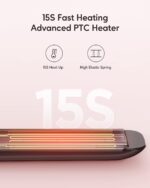 Wavytalk Hair Straightener, 100% Pure Titanium Flat Iron Hair Straightener Dual Voltage Creates Silky Hair Instantly, 1 Inch Flat Iron 170℉-450℉ - Image 5