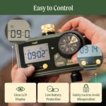 Vego 2 Zone Sprinkler Timer with Brass Inlet- Watering Timer for Garden Hose with Dual Channel Programmable Rain Delay/Manual Watering/Automatic Irrigation - Water Hose Timer for Yard Lawn - Image 6