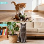 6/12 Pcs 11.8" Plant Protector from Cats Indoor with 6 Pcs Metal Stakes, Cuttable Pot Cover from Animals - Image 6