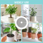 6/12 Pcs 11.8" Plant Protector from Cats Indoor with 6 Pcs Metal Stakes, Cuttable Pot Cover from Animals - Image 7