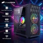 STGAubron Gaming PC Computer Desktop, Radeon RX 560 4G, Intel Core I7 8th up to 4.1GHz, 16G DDR4, 512G SSD, WiFi 6 & BT 5.2, RGB Fan x2, Windows 11 Home - Image 3