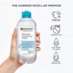 Garnier Micellar Water For Waterproof Makeup, Hydrating Facial Cleanser & Makeup Remover, Suitable for Sensitive Skin, Vegan, Cruelty Free, 13.5 Fl Oz (400mL), 1 Count - Image 6