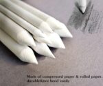 N NOROCME 12 PCS Blending Stumps and Tortillions Paper Art Blenders with Sandpaper Pencil Sharpener Pointer for Student Artist Charcoal Sketch Drawing Tools - Image 4