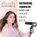 ELLA BELLA® Professional Ionic Hair Dryer (Foldable) • Negative Ion Blow Dryer • Perfect for Travel • Intelligent Heat Control & Rapid Drying Speeds • Lightweight Design • Low Noise Technology - Image 3