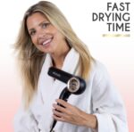 ELLA BELLA® Professional Ionic Hair Dryer (Foldable) • Negative Ion Blow Dryer • Perfect for Travel • Intelligent Heat Control & Rapid Drying Speeds • Lightweight Design • Low Noise Technology - Image 8