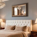 Vintage Gold Mirror, 36 Inches x 24 Inches Black Gold Baroque Wall Mirror with Handmade Aged Gold Carved Solid Wood Frame for Fireplace Mantel, Entryway - Image 9