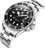 OLEVS Men's Stainless Steel Watch, Big Face Easy to Read Analog Quartz Dress Watches, Classic Rotating Bezel Waterproof Luminous Hands Date Mens Wristwatch - Image 8