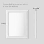 Amorho Bathroom Mirror, 24 X32 Inch White Thick Metal Framed Wall Mirrors for Over Sink, Bedroom, Living Room, Entryway, Rectangle Wall-Mounted Mirrors(Horizontal/Vertical). - Image 8