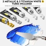 Magicfly Oil Paint, 40pcs (18ml/0.6oz), Rich Pigments, Vibrant, Non Toxic Paints for Professional Artist, Hobby Painters & Kids, Ideal for Canvas Painting, Packaged in Exquisite Box for Gift - Image 5