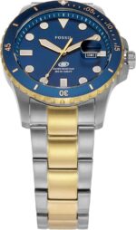 Fossil Men's Watch, Blue Quartz Stainless Steel Three-Hand Watch for Men - Image 3
