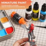 Nicpro 18 Colors Model Paint Set, 20ml Ready to Use Modeling Acrylic Paints, Brush & Airbrush Compatible, Miniature Paint Set for Beginners & Artists on Models, Figures, Crafts, Canvas, with 1 Thinner - Image 4