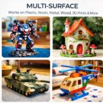 Nicpro 18 Colors Model Paint Set, 20ml Ready to Use Modeling Acrylic Paints, Brush & Airbrush Compatible, Miniature Paint Set for Beginners & Artists on Models, Figures, Crafts, Canvas, with 1 Thinner - Image 7