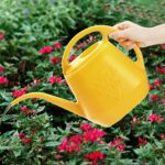 Fasmov 1-Gallon Plastic Watering Can with Comfortable Handle, Garden Watering Cans Long Spout for Indoor Outdoor Watering Plants, Yellow - Image 5