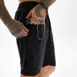 JWJ Men's 2 in 1 Workout Running Shorts 7 Inch Lightweight Athletic Gym Shorts with Compression Liner - Image 3