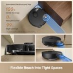 DREAME L40 Ultra Gen 2 Robot Vacuum and Mop with 25,000Pa Suction, Extendable Side Brush and Mop, All-in-One Self-Emptying & Cleaning Dock, Voice & App Control, Black - Image 4