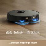 DREAME L40 Ultra Gen 2 Robot Vacuum and Mop with 25,000Pa Suction, Extendable Side Brush and Mop, All-in-One Self-Emptying & Cleaning Dock, Voice & App Control, Black - Image 7