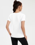 Rapbin Workout Tops for Women 1/2 Pack Fitted Short Sleeve Gym Yoga Athletic Shirts 2026 Quick Dry Crewneck Tees - Image 5