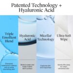 Neutrogena Hydro Boost Ultra-Soft Micellar Cleansing Wipes with Hyaluronic Acid, Hydrating Makeup Remover Wipes Remove Dirt & Waterproof Makeup, Hypoallergenic, Plant-Based Cloth, 2 x 25 ct - Image 4