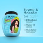 SKALA Expert Mais Cachos 2 in 1 Treatment Cream & Leave In Conditioner for Curly Hair, Vegan Hair Mask, Shea Butter & Castor Oil, Deep Hydration Mask, Softening & Smoothing, Anti Frizz Formula, 1000g - Image 4