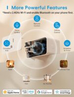 meross Smart Plug Mini, 15A & Reliable Wi-Fi, Support Apple HomeKit, Siri, Alexa, Echo, Google Assistant and Nest Hub, App Control, Timer, No Hub Needed, 2.4G WiFi Only, 4 Pack - Image 3