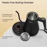 Electric Gooseneck Kettle with Temperature Control, 0.8L Pour Over Coffee, ±1°F Precision Heating, 7 Presets, Stainless Steel Inner, Electric Tea Kettle with 2H Keep Warm, Matte Black - Image 6